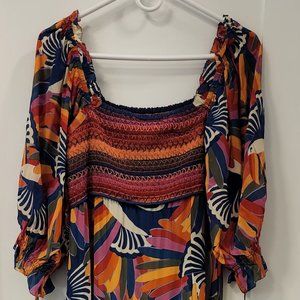 Colorful, stunning Farm Rio dress